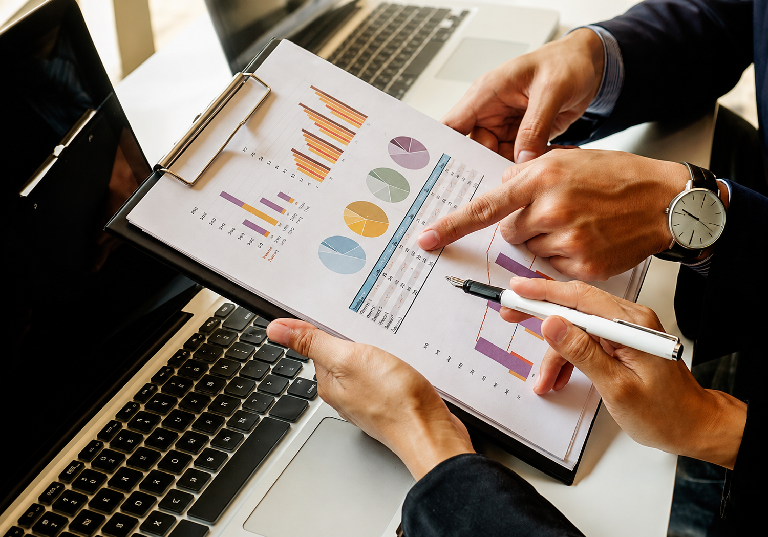 Clear financial documents and terms discussion