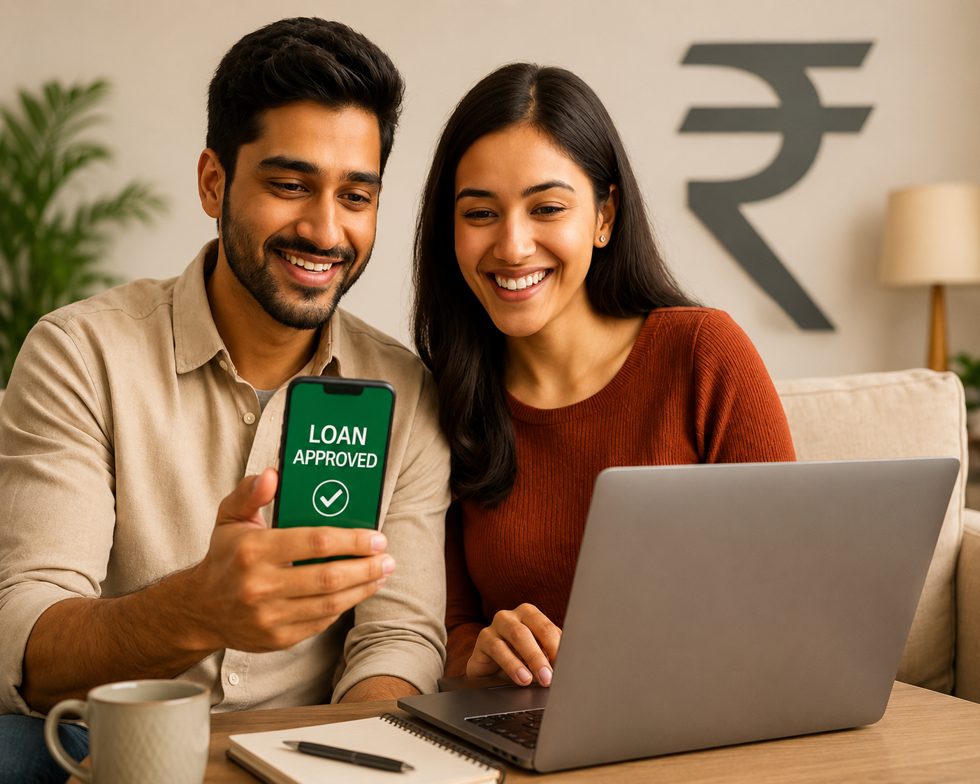 Customer using digital finance convenience